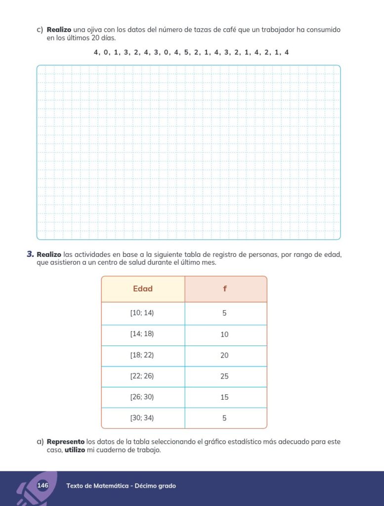 MATEMÁTICA Educación General Básica - Subnivel Superior 10 D - Página 147 - Ejercicios Resuelto
