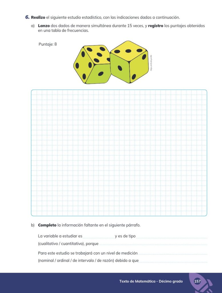 MATEMÁTICA Educación General Básica - Subnivel Superior 10 D - Página 158 - Ejercicios Resuelto