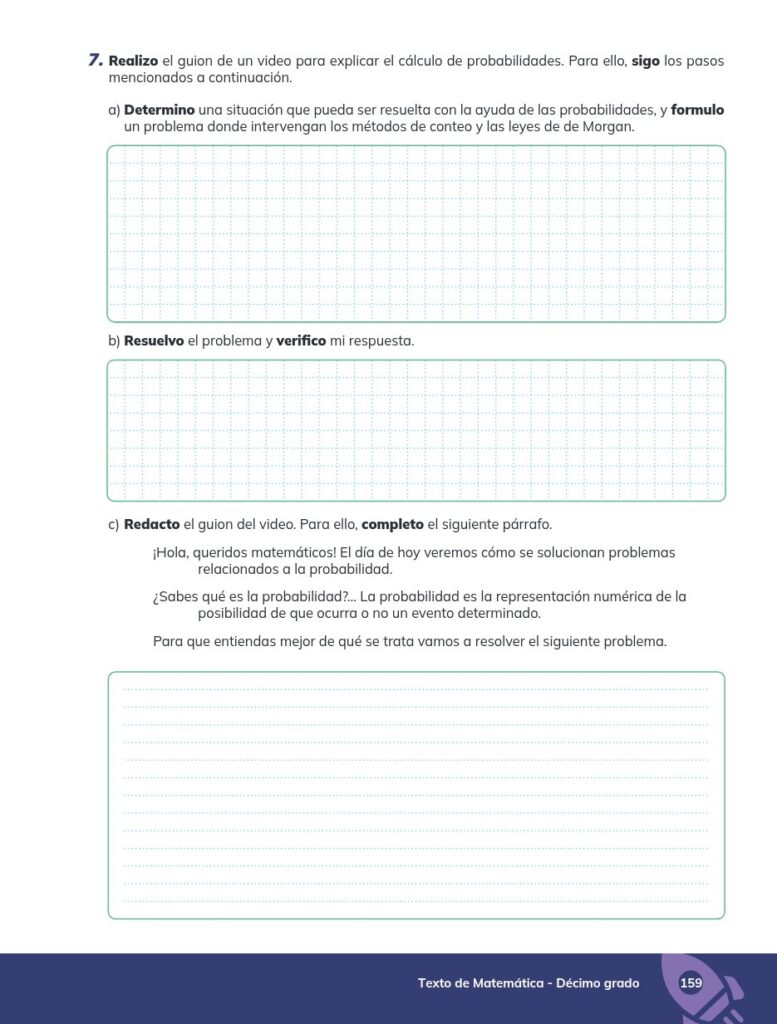 MATEMÁTICA Educación General Básica - Subnivel Superior 10 D - Página 160 - Portada Resumido