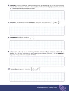 Libro MATEMÁTICA Educación General Básica – Subnivel Superior 10 Décimo de Básica – Pág 84 – Resumido pdf