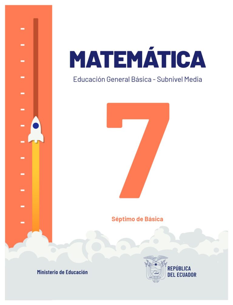 Portada del libro Matemática - Educación General Básica - Subnivel Media - Séptimo de Básica