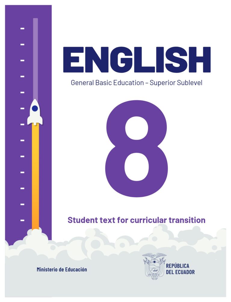 Portada del libro ENGLISH - General Basic Education – Superior Sublevel - Student text for curricular transition - (texto no indica grado específico)