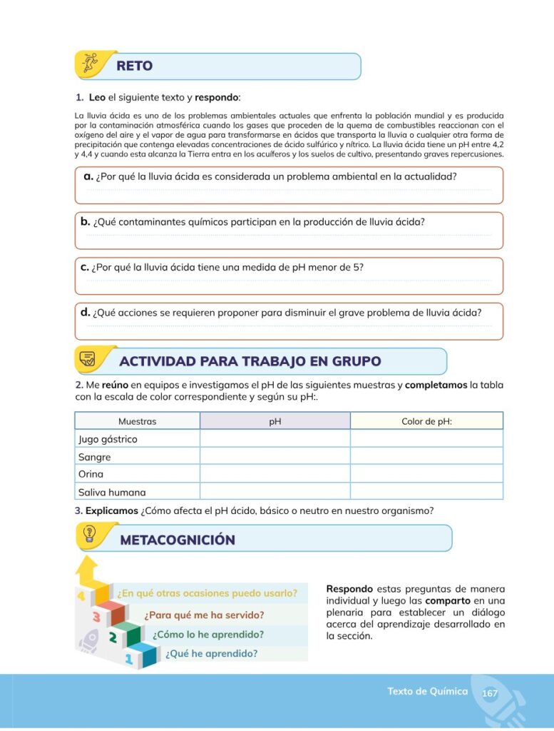 Química – Bachillerato General – 1 (Primero de Bachillerato) - Página 168 - Contenido informativo Resumido