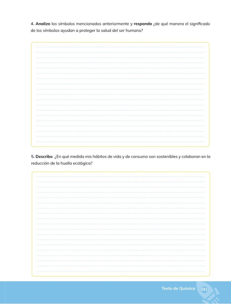 Química – Bachillerato General – 1 (Primero de Bachillerato) - Página 182 - Contenido informativo Resumido