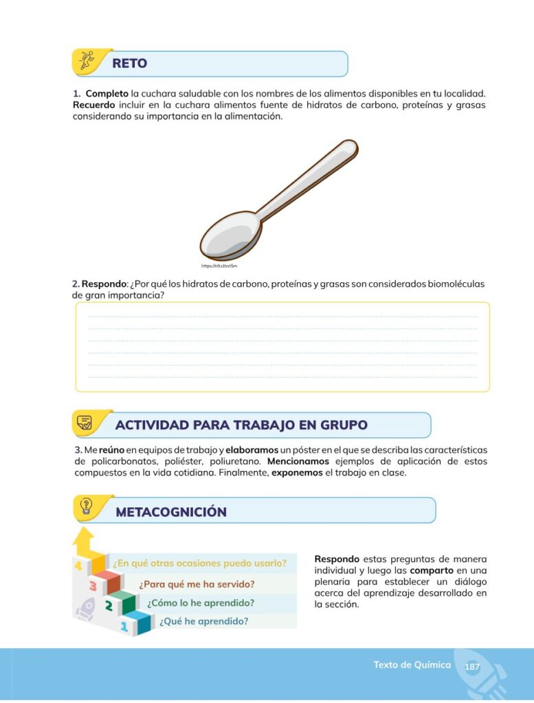 Química – Bachillerato General – 1 (Primero de Bachillerato) - Página 188 - Contenido informativo Resumido