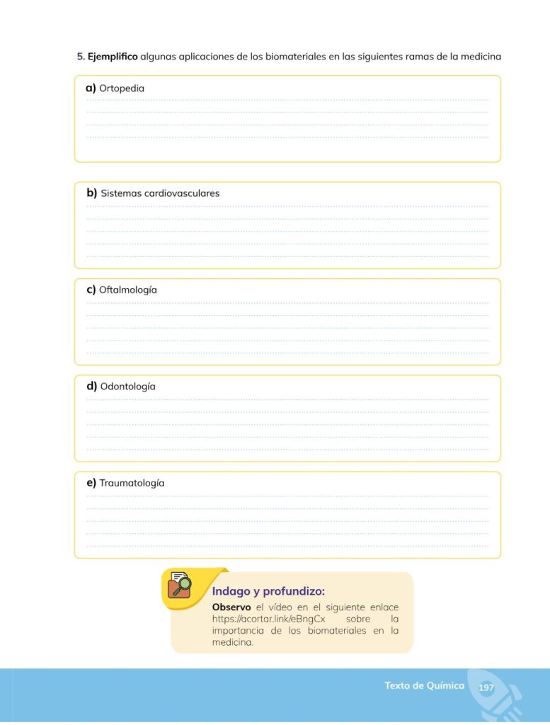 Química – Bachillerato General – 1 (Primero de Bachillerato) - Página 198 - Contenido informativo Resumido