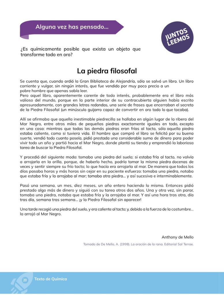 Química – Bachillerato General – 1 (Primero de Bachillerato) - Página 21 - Contenido informativo Resumido