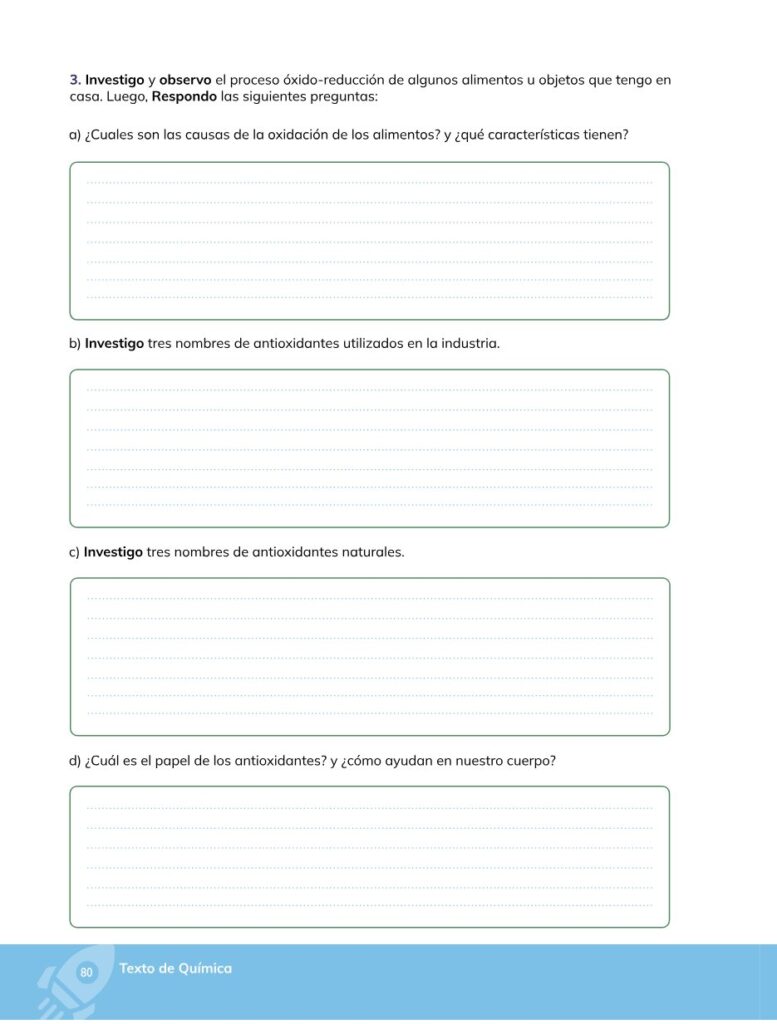 Química – Bachillerato General – 1 (Primero de Bachillerato) - Página 81 - Contenido informativo Resumido