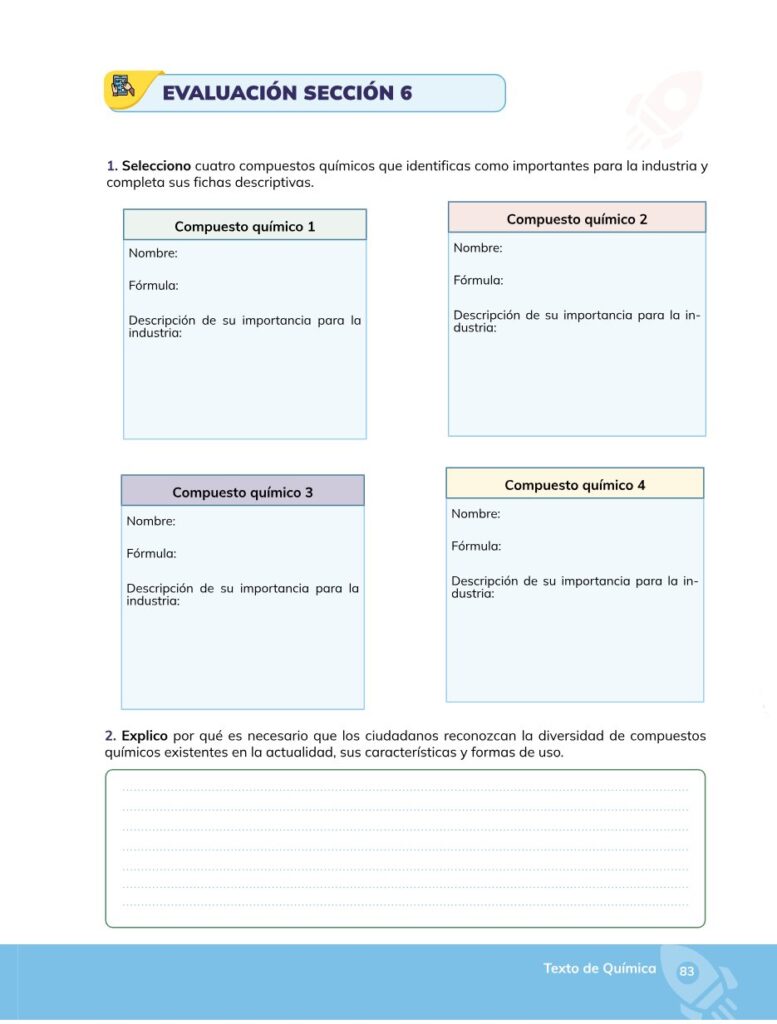 Química – Bachillerato General – 1 (Primero de Bachillerato) - Página 84 - Contenido informativo Resumido