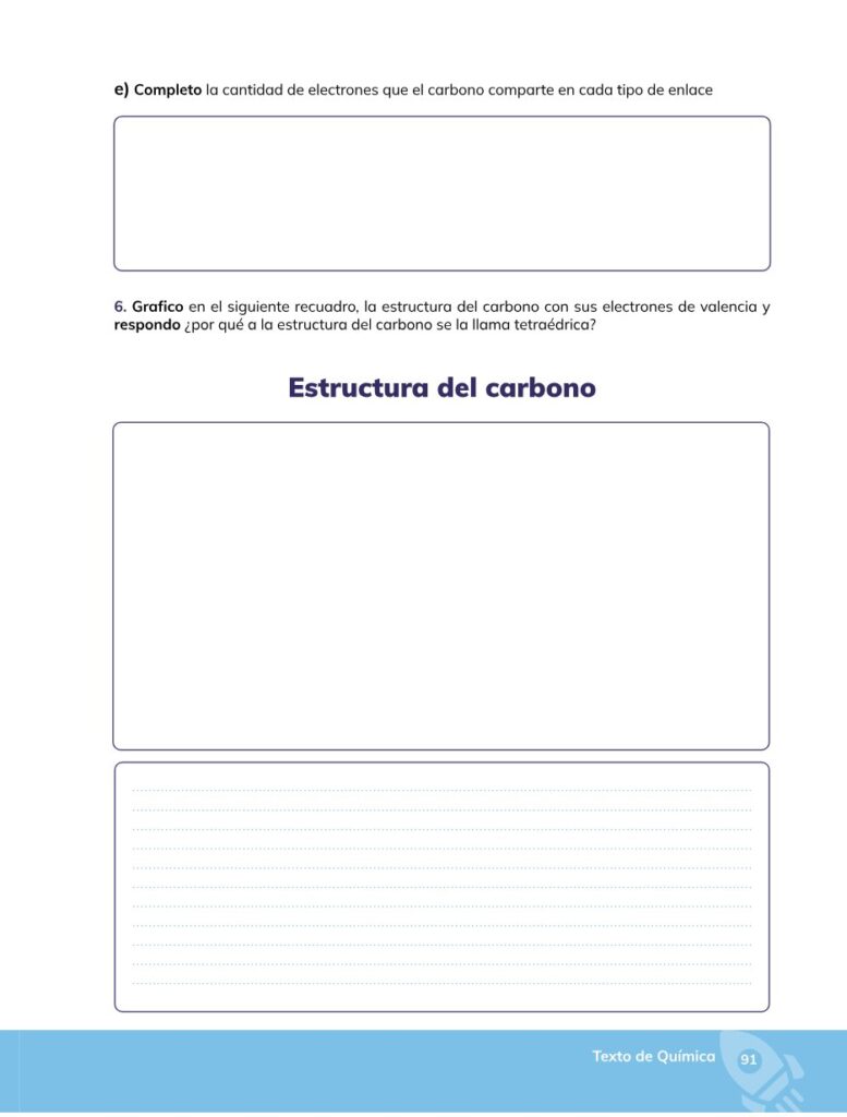 Química – Bachillerato General – 1 (Primero de Bachillerato) - Página 92 - Contenido informativo Resumido